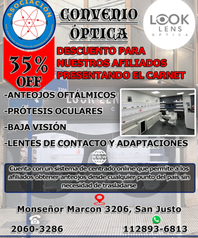 ¡BENEFICIO ÓPTICA Look Lens!