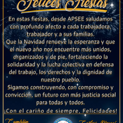 ¡FELICES FIESTAS!