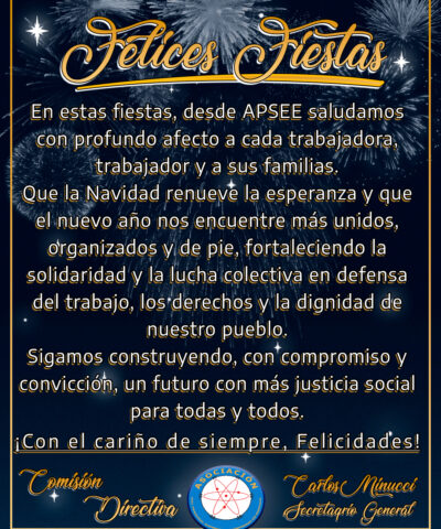 ¡FELICES FIESTAS!