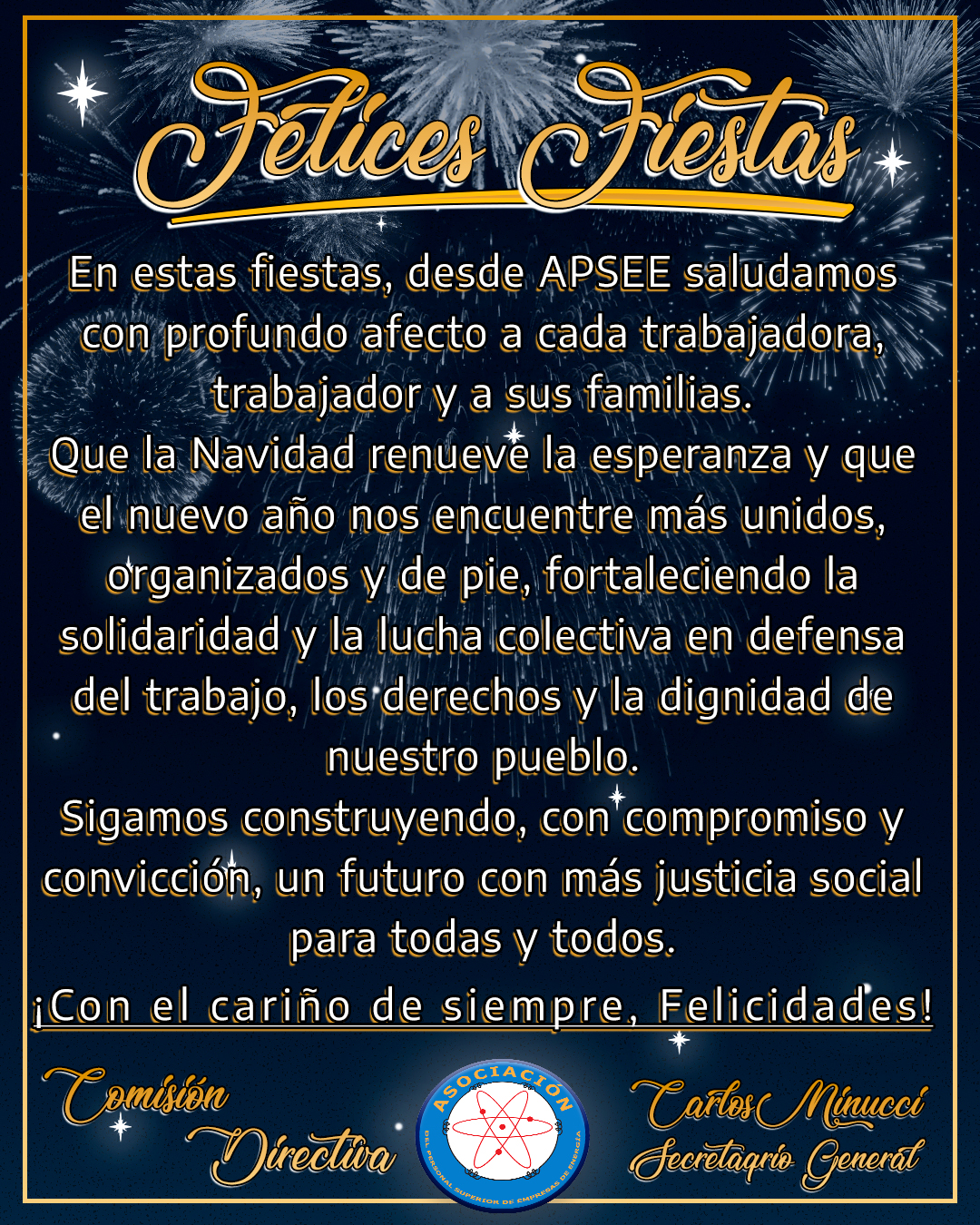 ¡FELICES FIESTAS!