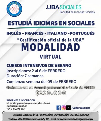 ¡CURSOS Intensivos de Verano!