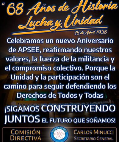 68° Aniversario de APSEE