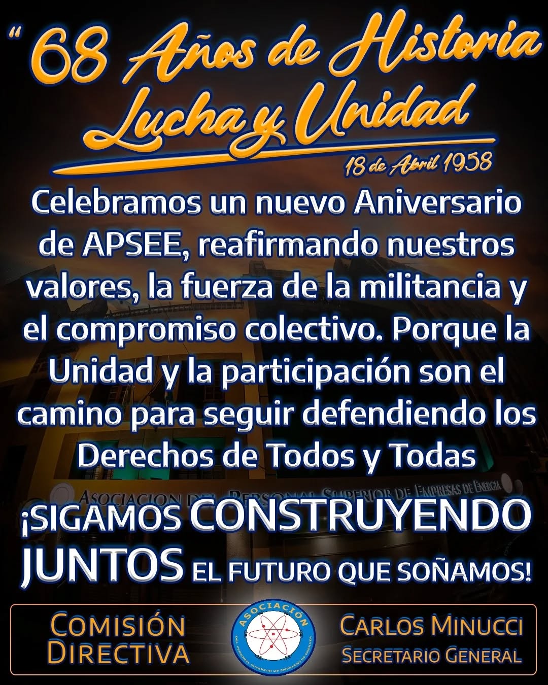 68° Aniversario de APSEE