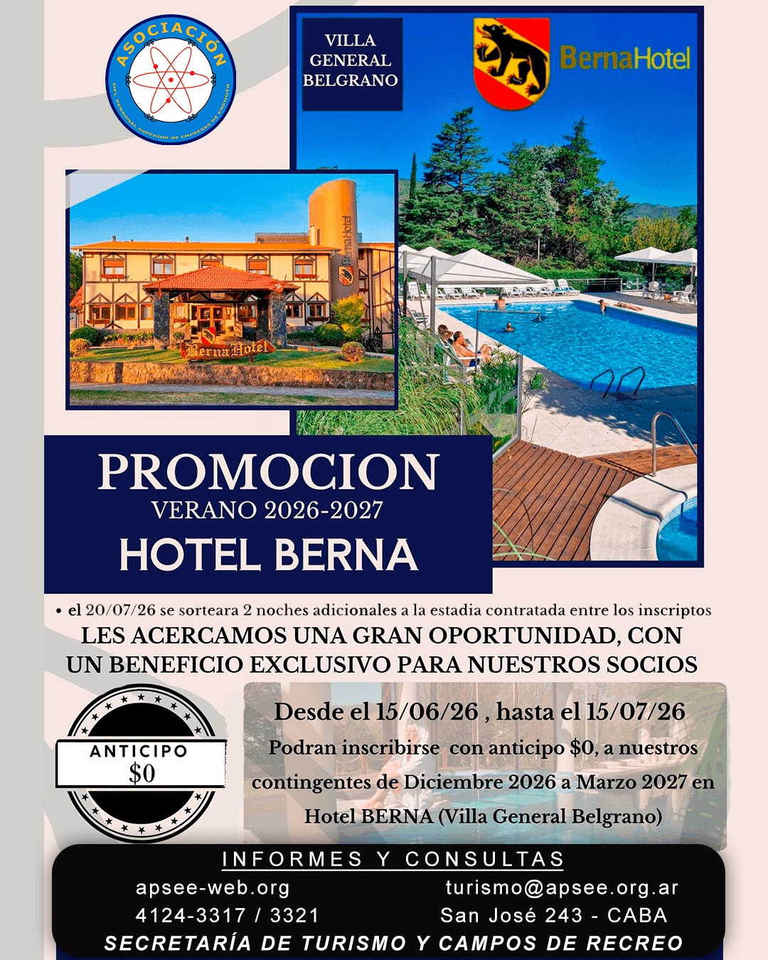 ¡PROMOCIÓN Hotel Berna!