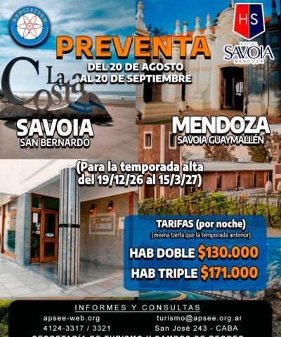 ¡PROMOCIÓN Hotel Savoia!