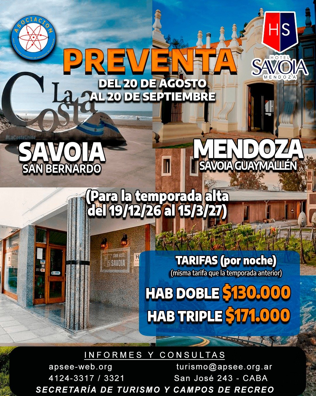 ¡PROMOCIÓN Hotel Savoia!