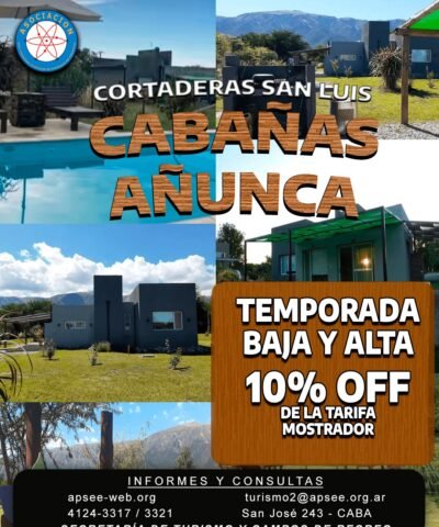 ¡PROMOCIÓN Cabañas Añunca – San Luis